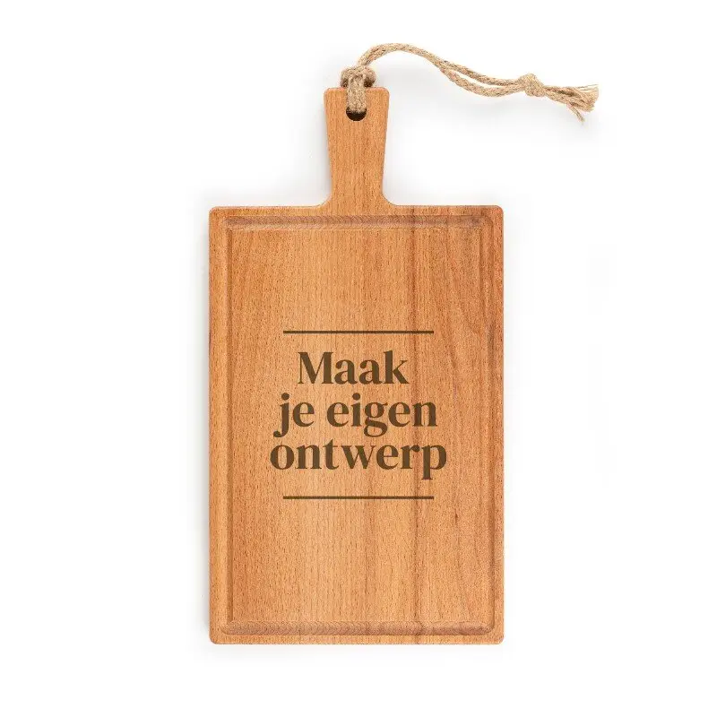 beukenhouten kaasplank graveren eigen ontwerp of logo