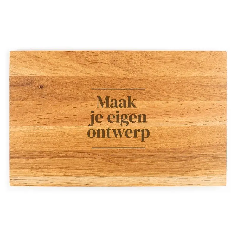 Snijplank eikenhout met unieke gravering