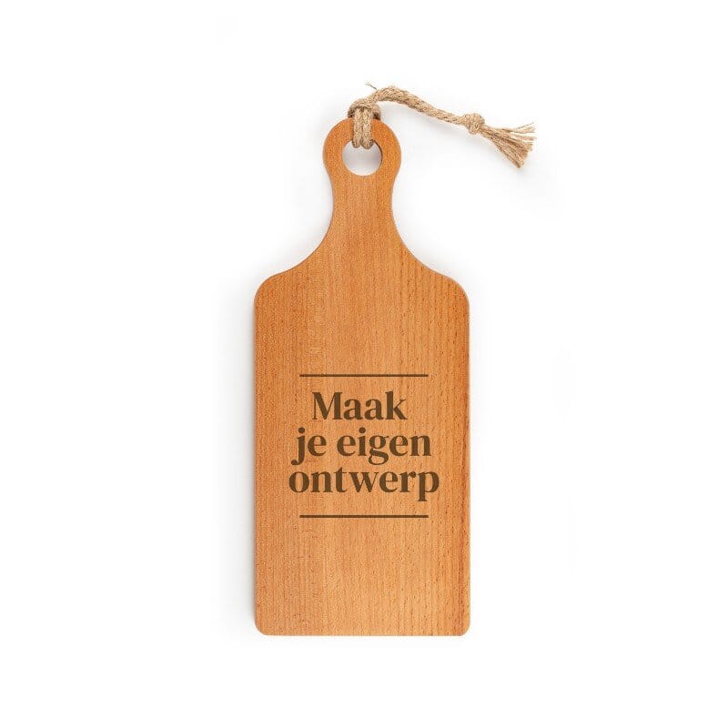 houten ontbijtplankje laten graveren met uniek ontwerp