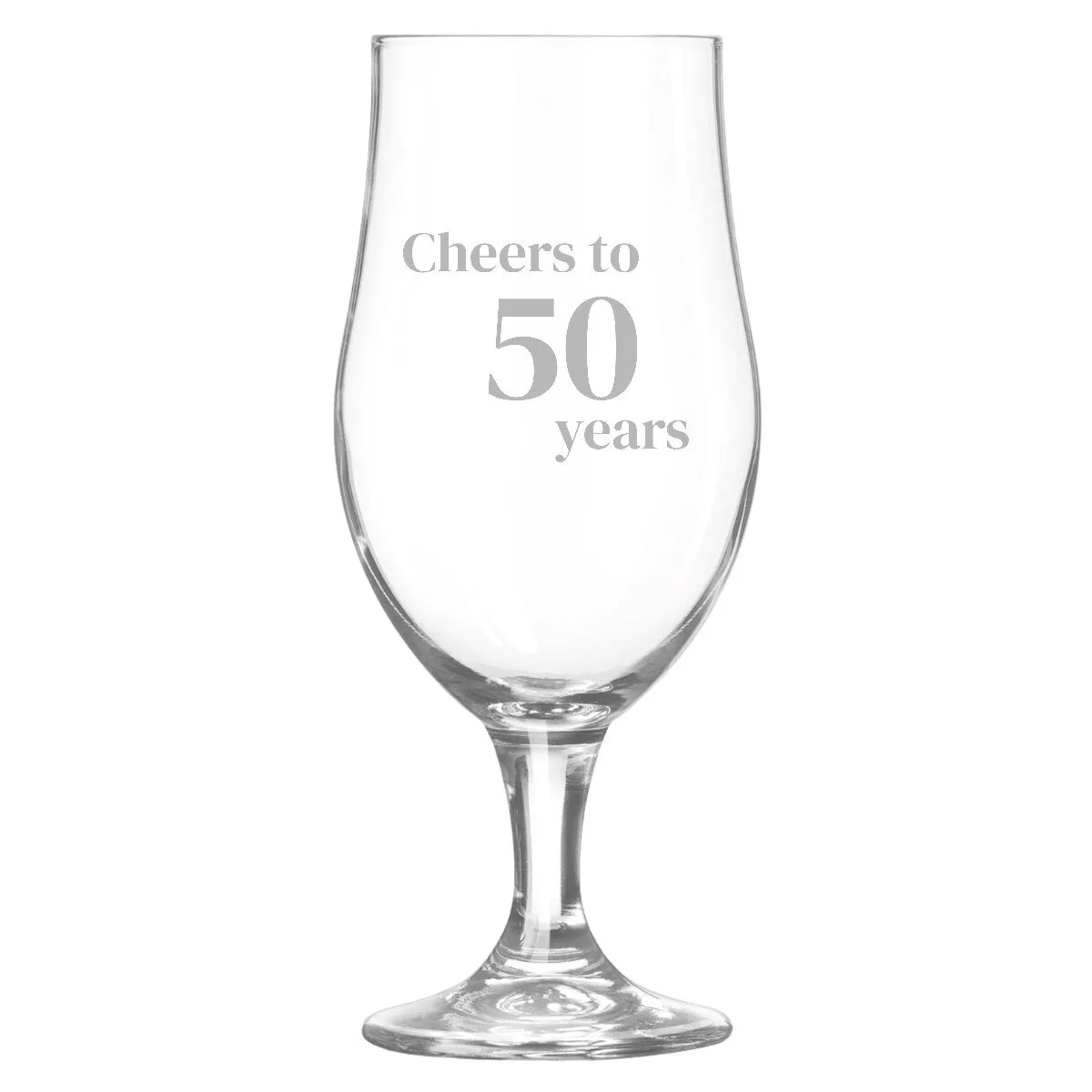 Gegraveerd bierglas cadeau voor verjaardag